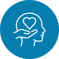 Hands holding heart icon