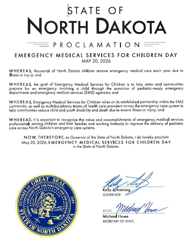 ND EMSC Day Proclamation