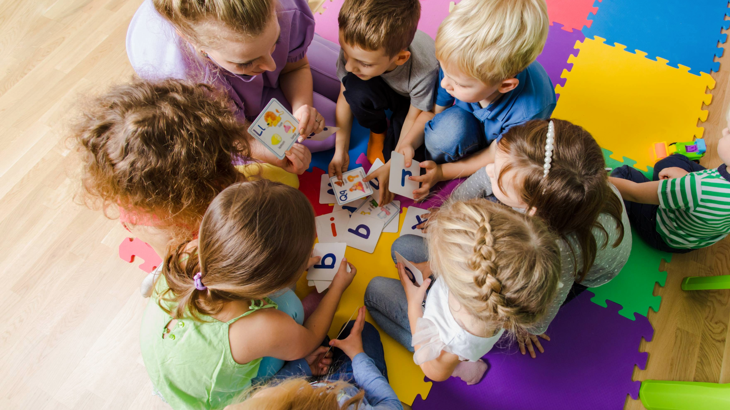 Picture of children learning in a classroom.