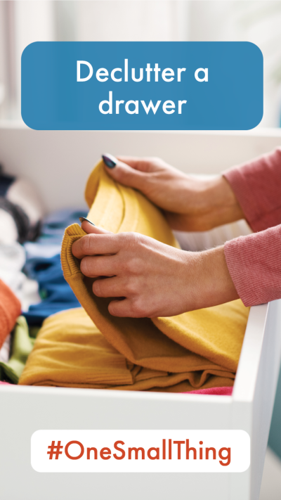 Declutter a drawer