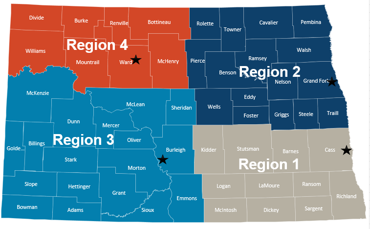 Health navigator regional service map