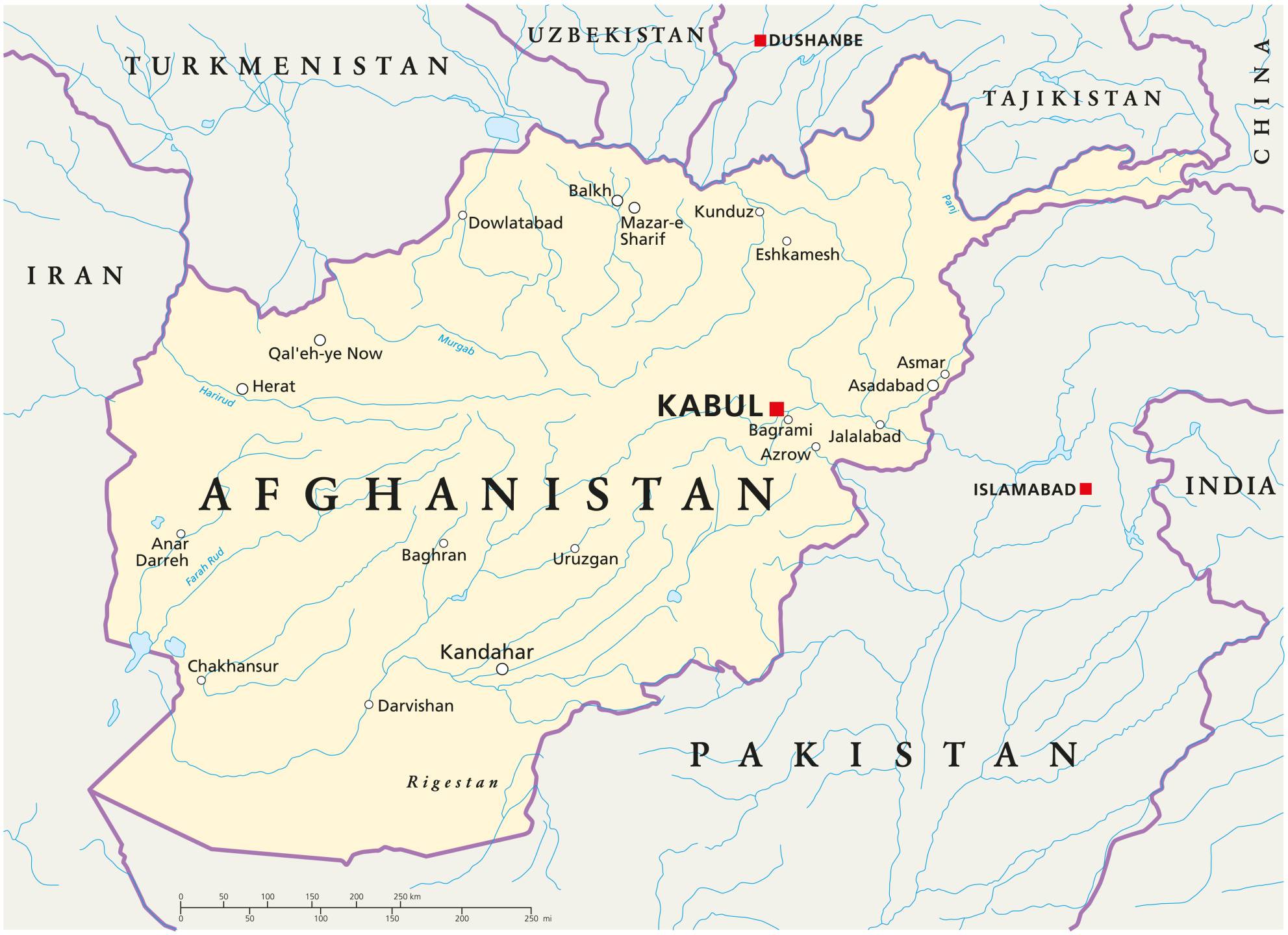 Map of Afghanistan
