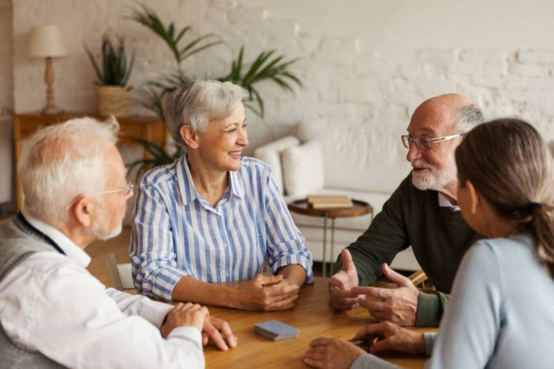 Group of smiling older adults