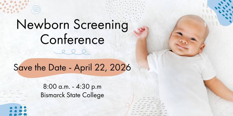 Newborn Screening Conference Details with Baby Picture