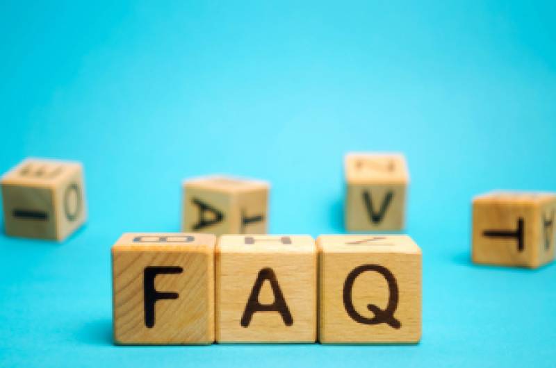 Blocks with letters F, A, Q