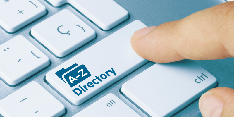 typing directory on a keyboard