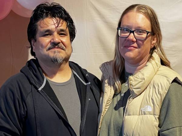 A couple who provides foster care
