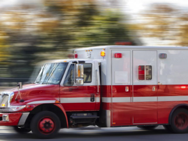 Speeding ambulance