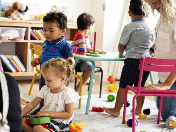 Children at child care