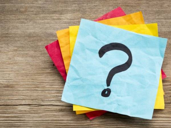 Post-it Notes with Question Marks