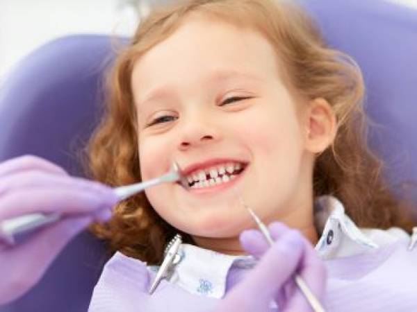 a child at the dentist