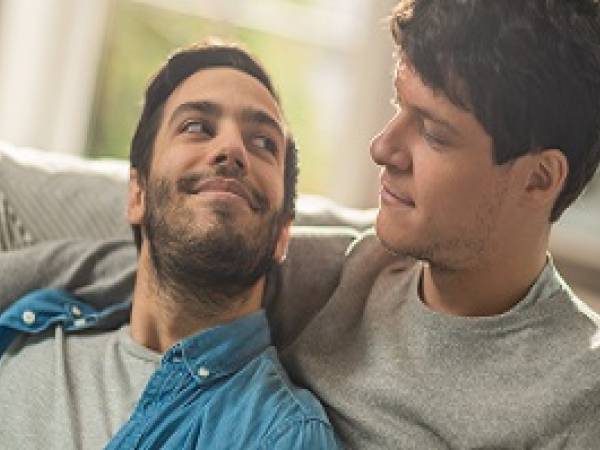 Couple on couch