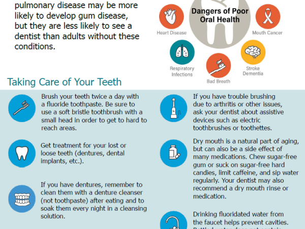 Taking Care of Your Teeth Later in Life Infographic
