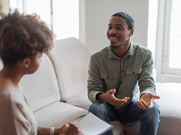 Person receiving behavioral health services