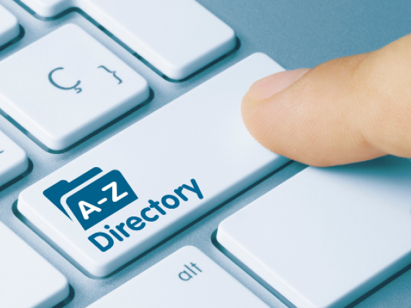 typing directory on a keyboard