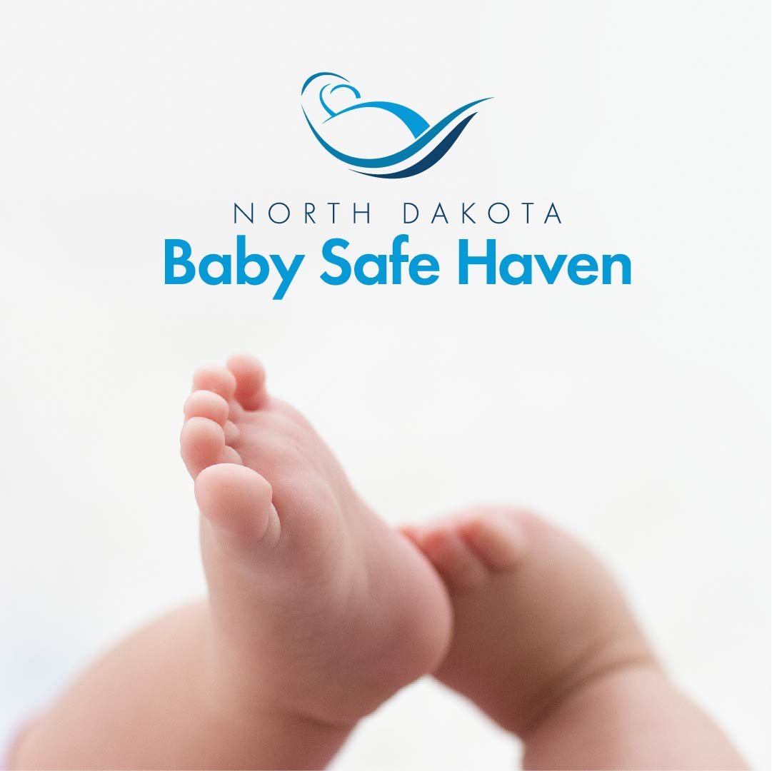 Baby Safe Haven. Baby feet with logo
