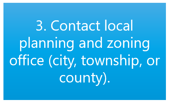 Contact Local Planning and Zoning