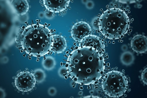 Flu under microscope
