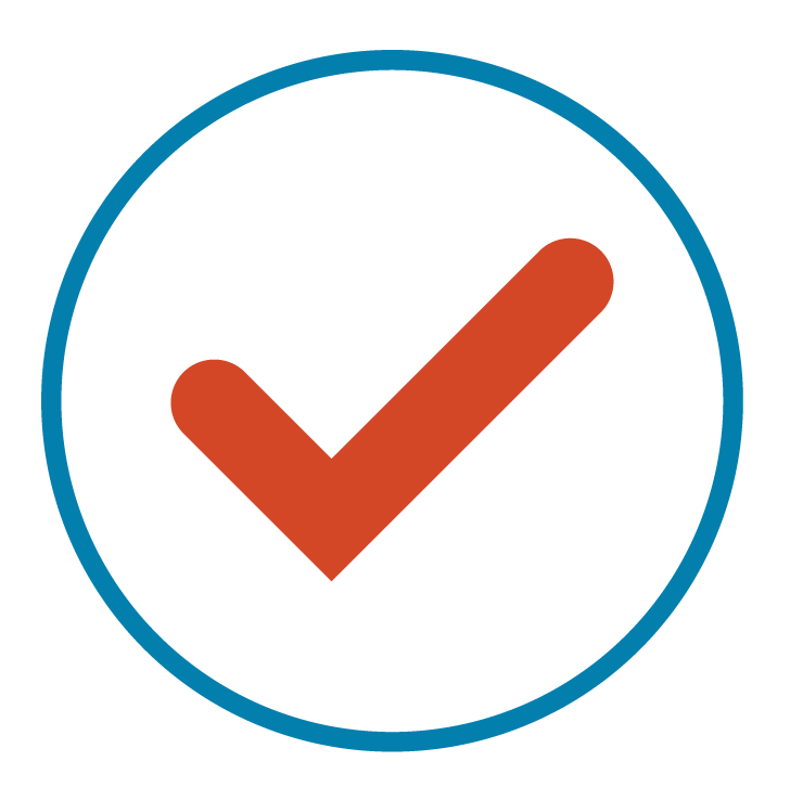 Checkmark in a circle