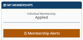 sample membership alerts button