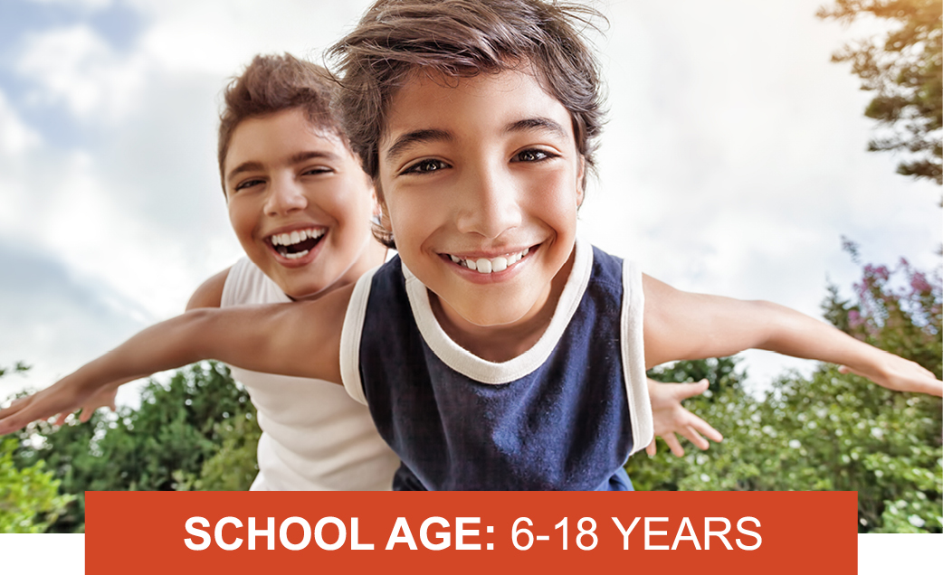 SCHOOL AGE: 6-18 YEARS