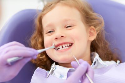 a child at the dentist