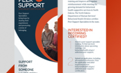 Peer Support Certification Rack Card