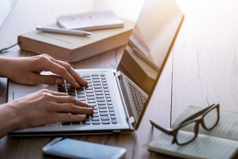 Person on laptop