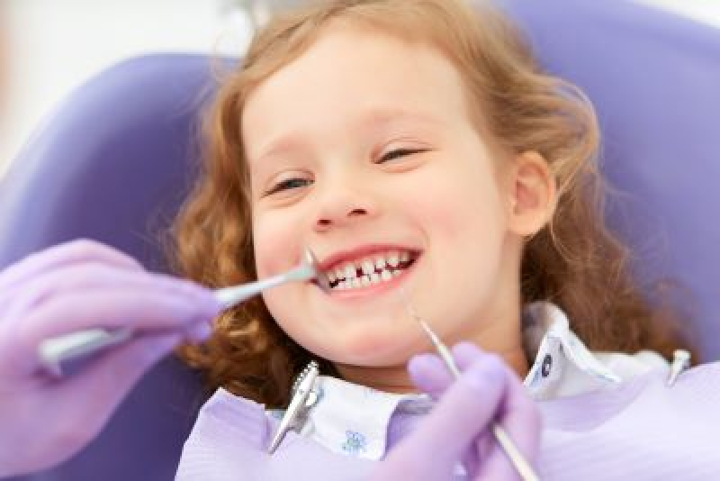 a child at the dentist